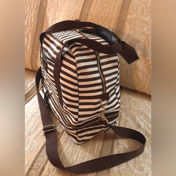 Henri Bendel Weekender Travel Duffel& Tote-Carryon Bag-Great Preowned Condition - Picture 7 of 14